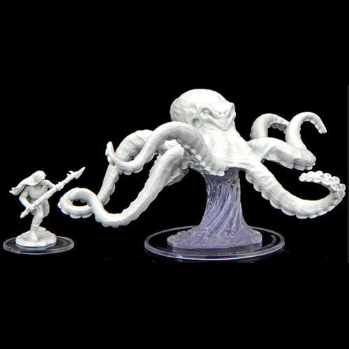 Critical Role Unpainted Miniatures: W02 - Ashari Waverider & Octopus