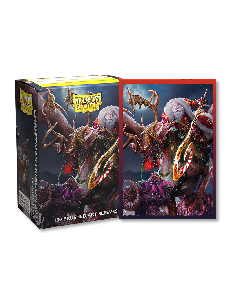 Dragon Shield Christmas Dragon Brushed Art