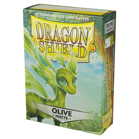 Dragon Shield- Matte Olive Card Sleeves (60)
