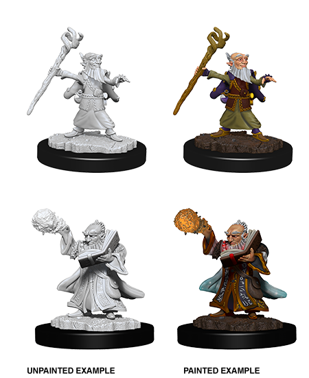 Dungeons & Dragons: Nolzur's Marvelous Unpainted Miniatures - W06 Male Gnome Wizard