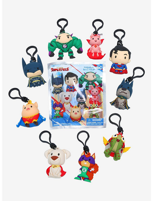 DC League of Superpets Figural Bag Clip