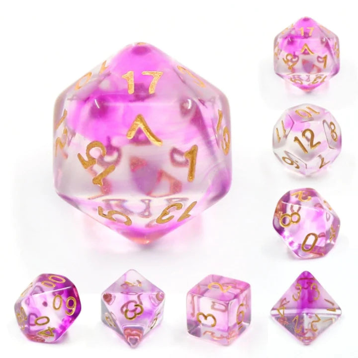 Foam Brain - Purple Smoke RPG Dice Set