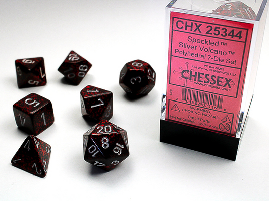 Chessex - Speckled Silver Volcano-7 Die Set