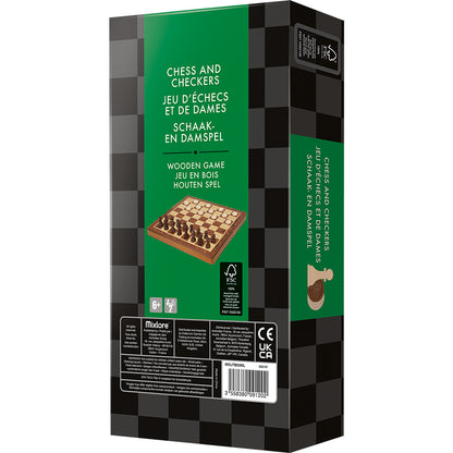 Wooden Folding Chess and Checkers