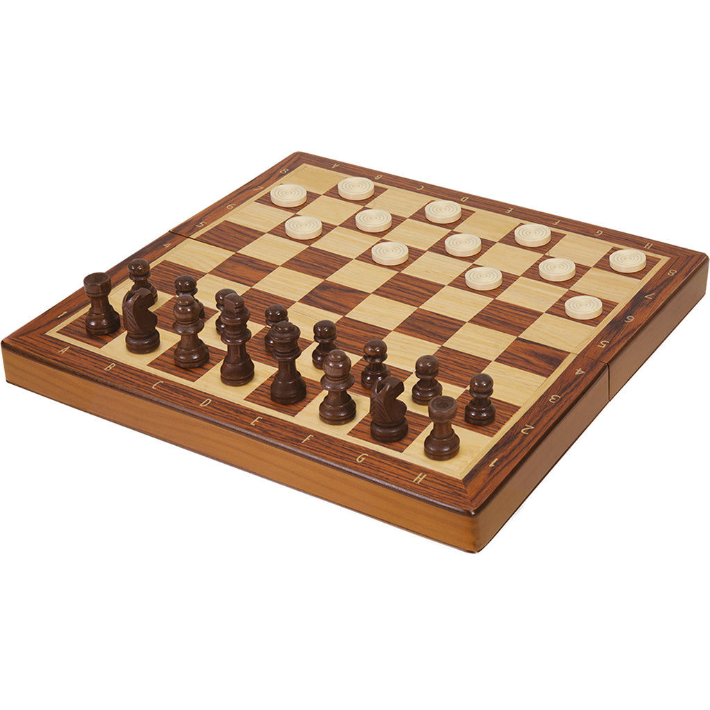 Wooden Folding Chess and Checkers