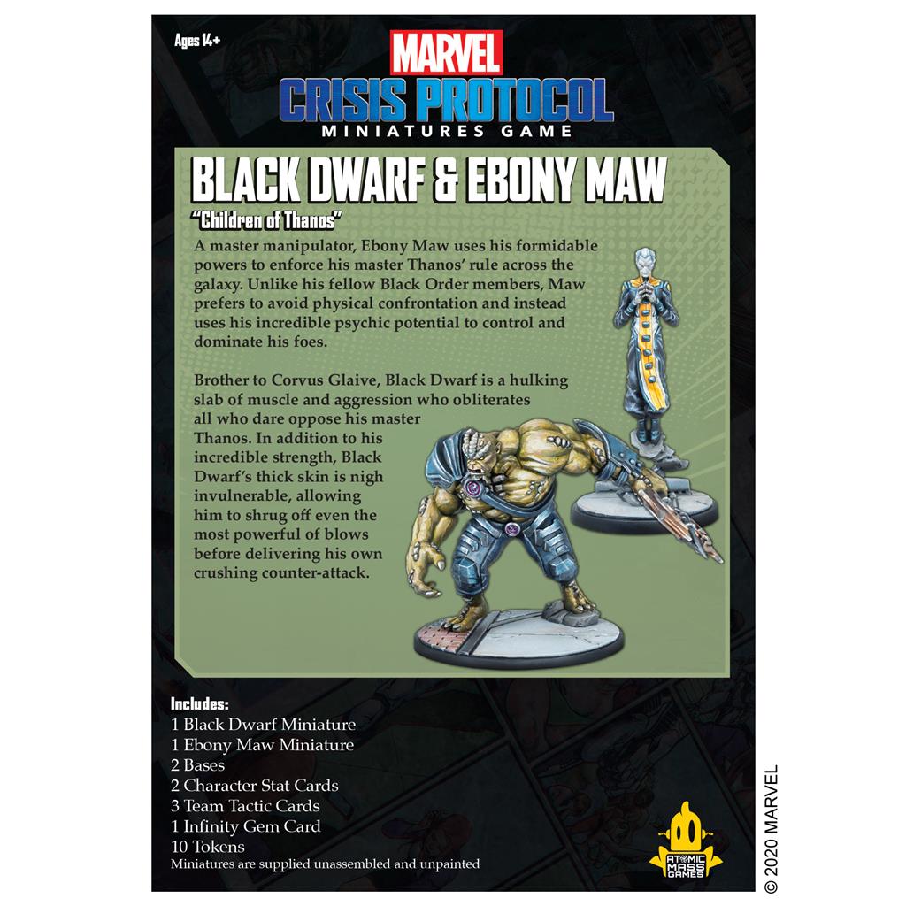 Marvel Crisis Protocol - Black Dwarf & Ebony Maw