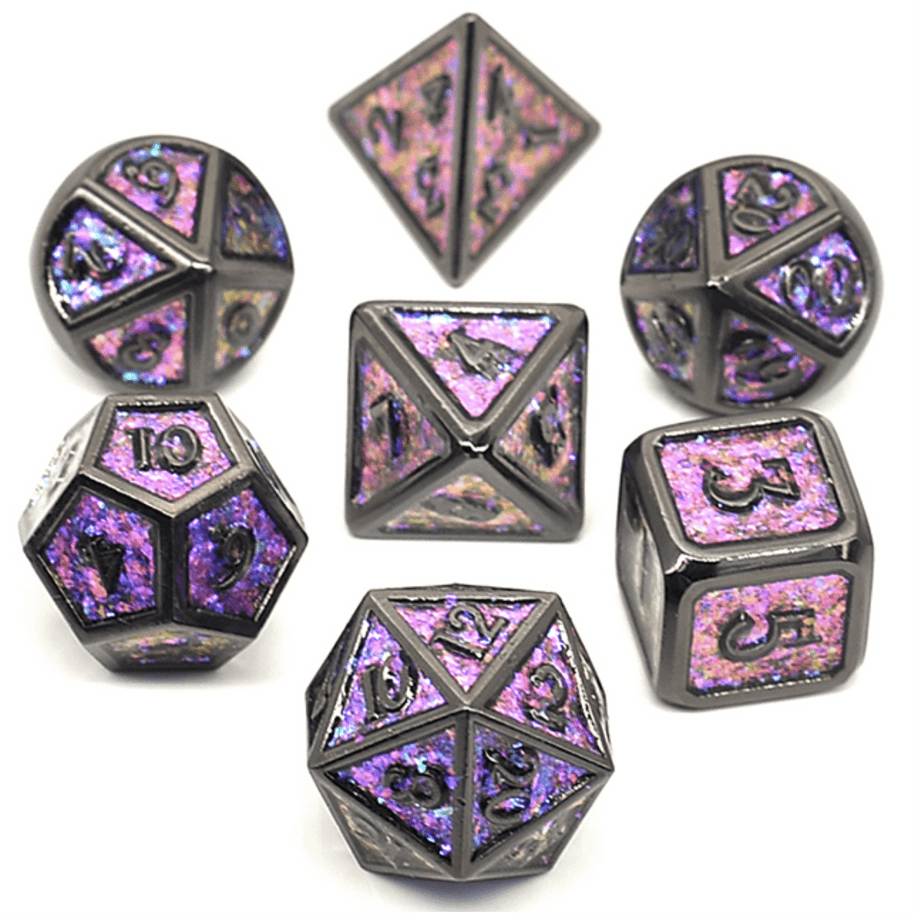 Color Shifting: Night Sky RPG Metal Dice Set