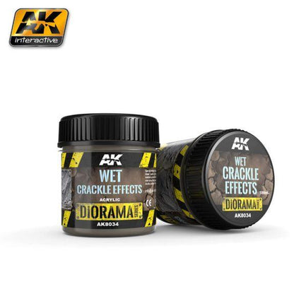 AK Interactive: (Texture) WET CRACKLE EFFECTS - 100ml (Acrylic)