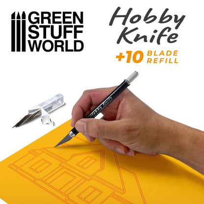 Green Stuff World - Professional Hobby Knife with 10 Spare Blades