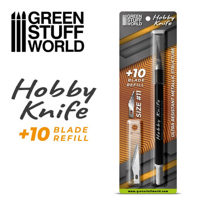 Green Stuff World - Professional Hobby Knife with 10 Spare Blades