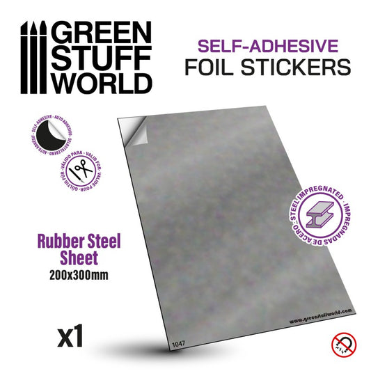 Greenstuff - Rubber Steel Sheet with Self Adhesive