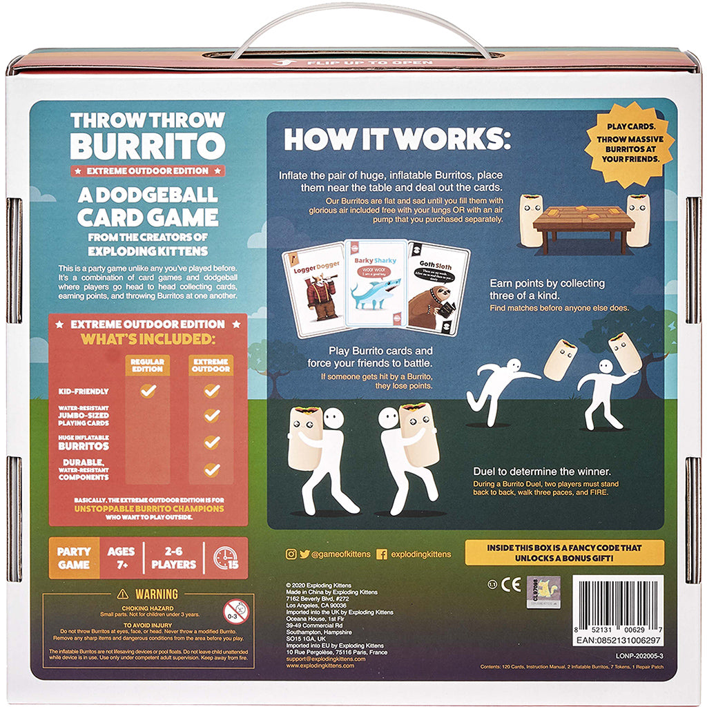 Throw Throw Burrito - A Dodgeball Card Game *Extreme Outdoor Edition*