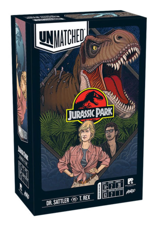 Unmatched: Jurassic Park Settlers vs T-Rex