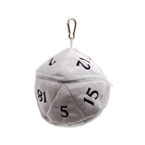 D&D - White d20 Plush Dice Bag